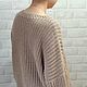 Свитер женский вязаный   коричнево-бежевый. Свитеры. Sweater Star Вязание на заказ.. Ярмарка Мастеров.  Фото №6