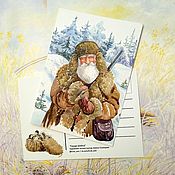 Постер "Морозные травы" Болотная сова