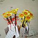 Нарцисс из полимерной глины " Солнечный цветок". Цветы. Цветик-долгоцветик. Интернет-магазин Ярмарка Мастеров.  Фото №2