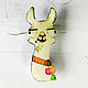 Brooch 'Funny beige llama, alpaca, funny cute'. Brooches. greenfox-23. Online shopping on My Livemaster.  Фото №2