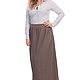 Falda plisada de gallina pie marrón. Skirts. Skirt Priority (yubkizakaz). Ярмарка Мастеров.  Фото №4