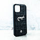 Euphoria Crocodile CROC Leather  - Крокодил кожаный чехол для iPhone. Чехол. Euphoria HM. Интернет-магазин Ярмарка Мастеров.  Фото №2