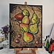 Paintings: still life with pears. Oil pastels, Pictures, Penza,  Фото №1