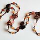 Длинные бусы из натуральных камней в розовых тонах. Бусы. France.Art.Life.Bijoux (francebijouxl). Интернет-магазин Ярмарка Мастеров.  Фото №2