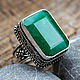 The Royal ring (ring) emerald 'Power'. Ring. The inspiration of nature in stones. Online shopping on My Livemaster.  Фото №2