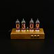 Lamp clock 'Iroko' on IN-14 indicators. Tube clock. Tube-time (tube-time). My Livemaster. Фото №5