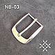 Ременные пряжки из нержавеющей стали NB-01 - NB-05 40 мм. Фурнитура для сумок. «КОЖЕВНИК». Ярмарка Мастеров.  Фото №4