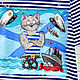 T-shirt vest print cat sailor in vest hand painted. T-shirts and undershirts for men. Koler-art handpainted wear. Online shopping on My Livemaster.  Фото №2