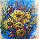 Oil painting ' Flowers of Sun '. Pictures. Picture&miniature lacquer painting. Online shopping on My Livemaster.  Фото №2