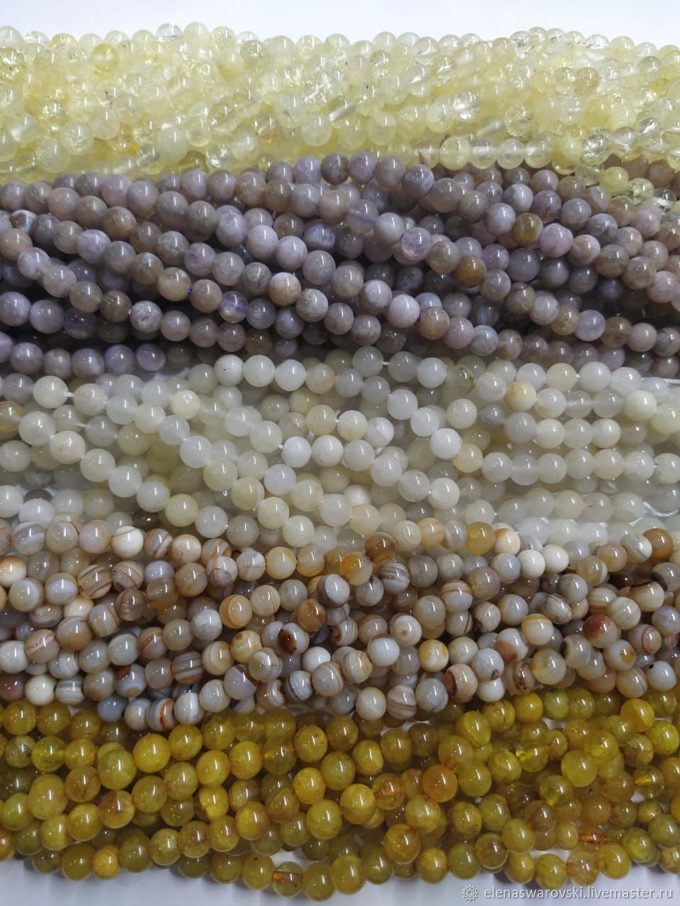 Агат кварц яшма оникс аквамарин бусины 6 мм купить в интернет-магазине ...