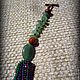 Колье "Bronze and turquoise". Колье. Елена Сечина. Ярмарка Мастеров.  Фото №5
