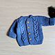 Knitted suit for a newborn: blouse pants 62/68. Baby Clothing Sets. handmade for baby (alenka3). My Livemaster. Фото №5