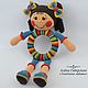 Doll Polina on a wooden ring-a toy, crocheted. Teethers and rattles. Zzabava. My Livemaster. Фото №4