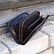 Leather wallet with zipper-double zipper. Wallets. MILANO. My Livemaster. Фото №5