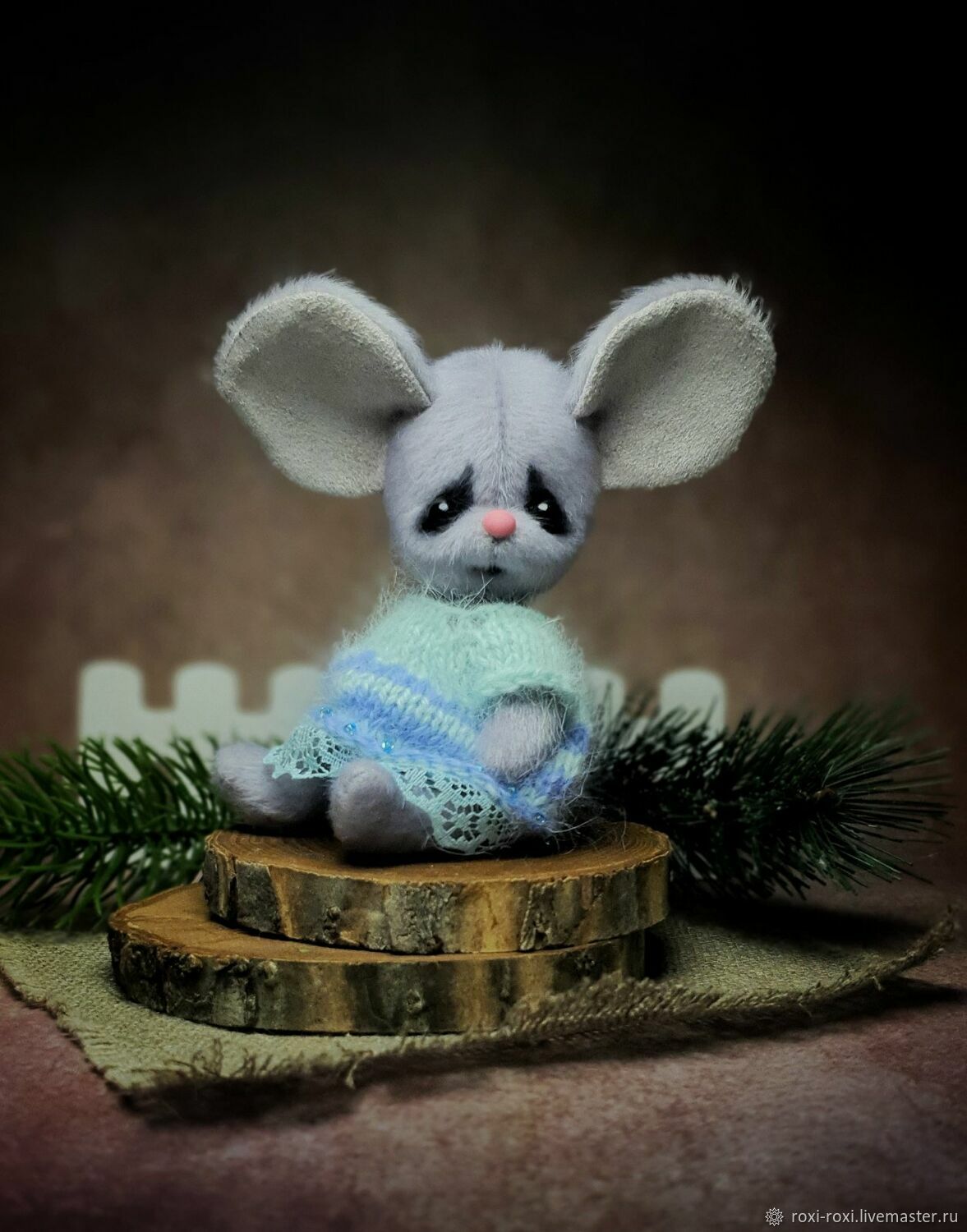 Тедди игрушка: мышка 10 см, Виолетта, Тедди Зверята, Магнитогорск,  Фото №1