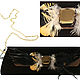 Theatrical clutch bag made of velvet, decorated with rhinestones and feathers. Vintage bags. Butichok from N.. My Livemaster. Фото №6