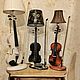 Настольная лампа в виде скрипки | Светильник-скрипка, Другие инструменты, Ивантеевка,  Фото №1