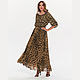 Order Dress made of chiffon ' Golden leopard'. Evgeniya Petrik. Livemaster. . Dresses Фото №3
