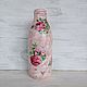Vase-bottle with a rose in the power of Provence. Vases. Leksadekor (leksadekor). Online shopping on My Livemaster.  Фото №2