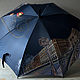 Расписной зонт Ночной Санкт-Петербург тёмно-синий. Зонты. Umbrella Fine Art зонты с росписью. Ярмарка Мастеров.  Фото №4