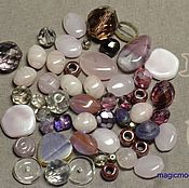 Материалы для творчества handmade. Livemaster - original item 20 g Beads Czech Mix Night light glass beads. Handmade.