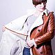 Sheepskin women's 'Red'. Afghan Coats. Юлия Левшина. Авторский войлок COOLWOOL. My Livemaster. Фото №6