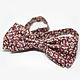 Bow tie Burgundy with beige flowers and purple berries. Ties. Super Bow Ties. Online shopping on My Livemaster.  Фото №2