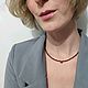 Бусы из граната 3мм с гематитом. Бусы. Новикова Анна. Ярмарка Мастеров.  Фото №5