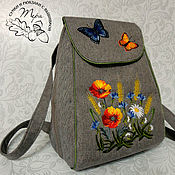 Textile backpack My lady of the forest