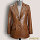 Jacket 'Alanis' made of genuine leather/ suede (any color), Suit Jackets, Podolsk,  Фото №1