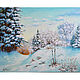 Oil painting landscape ' Russian winter', Pictures, Belorechensk,  Фото №1