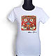 T-shirt Flowers and Birds. T-shirts. Decades (Natalya). Интернет-магазин Ярмарка Мастеров.  Фото №2