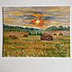  Oil Painting Landscape ' Sunset after rain'. Pictures. Fine Art for Joy. Online shopping on My Livemaster.  Фото №2