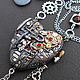 Стимпанк сердце,кулон,колье, сердце  в стиле стимпанк/ Steampunk. Украшения субкультур. ©️Устинова Анна  -Steampunk Master- (UstinovaAnna) (UstinovaAnna). Ярмарка Мастеров.  Фото №6