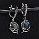 Earrings with labradorite. Earrings. Ringlin's shop. Online shopping on My Livemaster.  Фото №2