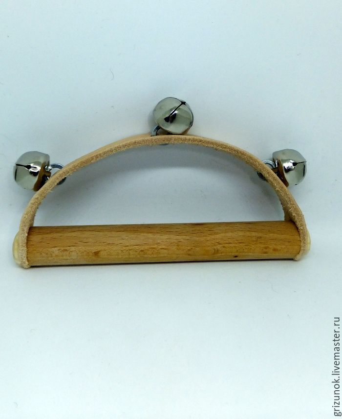 Montessori Rattle on the skin 3 bells, Teethers and rattles, Zheleznodorozhny,  Фото №1
