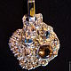 The Pendant 'Spring'. Silver,gold, and Topaz, Rauch-Topaz. Pendants. BuffSilverArt (buffsilverart). My Livemaster. Фото №5