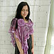 Crocheted shawl ' Lilac'. Shawls. Lena Aseeva Knit and Felt. My Livemaster. Фото №6
