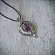 Pendant with amethyst and rose quartz wire wrap. Pendant. selenawirejewelry. My Livemaster. Фото №6