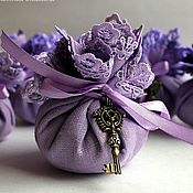 Для дома и интерьера handmade. Livemaster - original item Linen sachet with lavender " Ancient key-purple". Handmade.