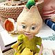 Ватная ёлочная игрушка Чиполлина. Елочные игрушки. Ольга Калабекова. Ярмарка Мастеров.  Фото №5