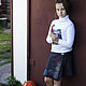 Felted skirt girl's 'Roses in graphite'. Child skirt. Nataly Kara - одежда из тонкого войлока. My Livemaster. Фото №4