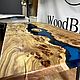 Заказать Стол-река из капового карагача и эпоксидной смолы 190х90 см. WoodBroker. Ярмарка Мастеров. . Столы Фото №3