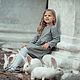 Dress for girls linen children's gray. Childrens Dress. molinialife. My Livemaster. Фото №4
