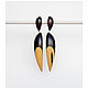 Earrings from wood ' Lunar claw '. Earrings. Wooden jewellery. Online shopping on My Livemaster.  Фото №2