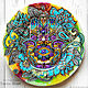 'Hamsa - an ancient talisman' hand painted plates, Decorative plates, Krasnodar,  Фото №1
