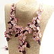 Necklaces 'Delicate Sakura' polymer clay. Necklace. Juturna. My Livemaster. Фото №4