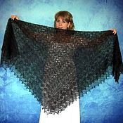Аксессуары handmade. Livemaster - original item Black shawl,Hand knit shawl,Lace Russian shawl,Woolen wrap №97. Handmade.