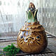 Order Banks: Hyacinth bulb with eyes, ceramic. alisbelldoll (alisbell). Livemaster. . Jars Фото №3