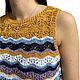 Top Ola de verano en estilo Missoni, tejido de punto, algodón. Tops. SIBERIA COOL (knitting & painting) (Siberia-Cool). Интернет-магазин Ярмарка Мастеров.  Фото №2